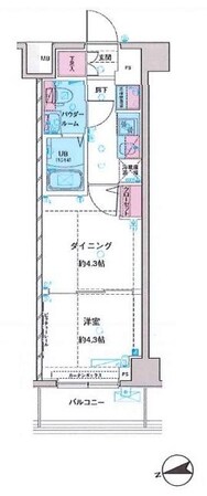 ガリシア中野新井薬師の物件間取画像